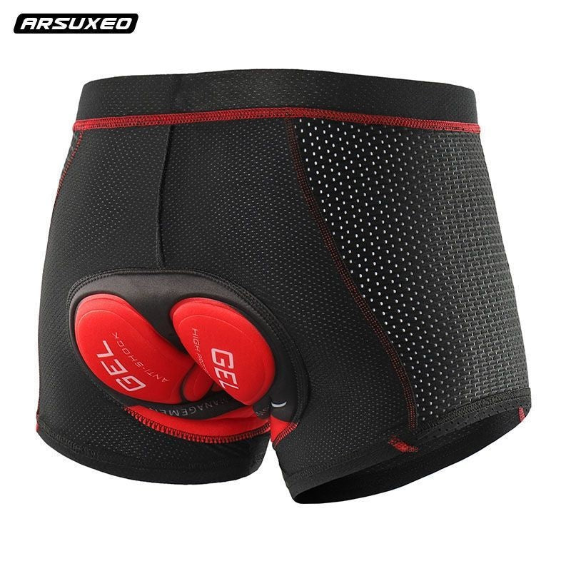 Bicycle Biker Underwear Unisex Thickened Silicone Mountain Cycling Pants Quick-Dry Pants Road Bike Shorts Four Seasons Universal
