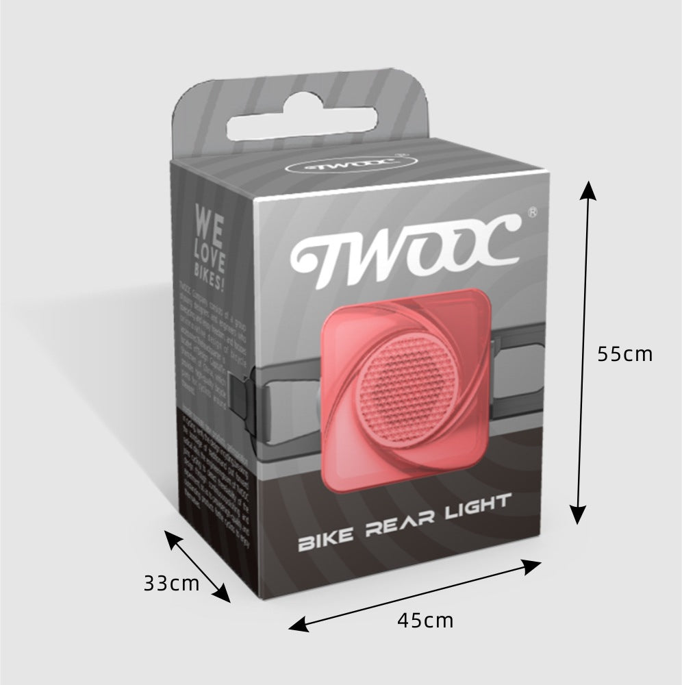 Bicycle Light Taillight Mountain Bike Headlight Bicycle Cycling Fixture Warning USB Charging Night Riding Front and Rear Light Cover Light