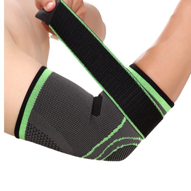 Sports Fitness Tie Elbow Arm Guard Wristband Hand Guard Pressurized Basketball Protective Gear Breathable Sweat-Wicking Knitted Cycling Protective Gear