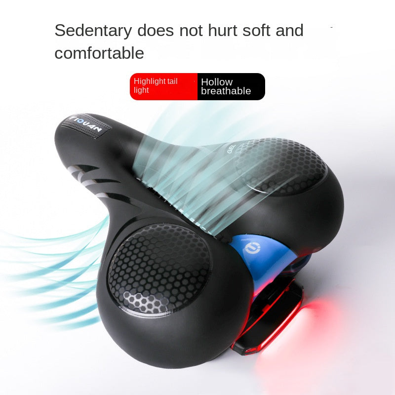 Bicycle Accessories Cycling Fixture Middle Hole Bicycle Saddle plus-Sized Silicone Breathable Bicycle Seat Mat