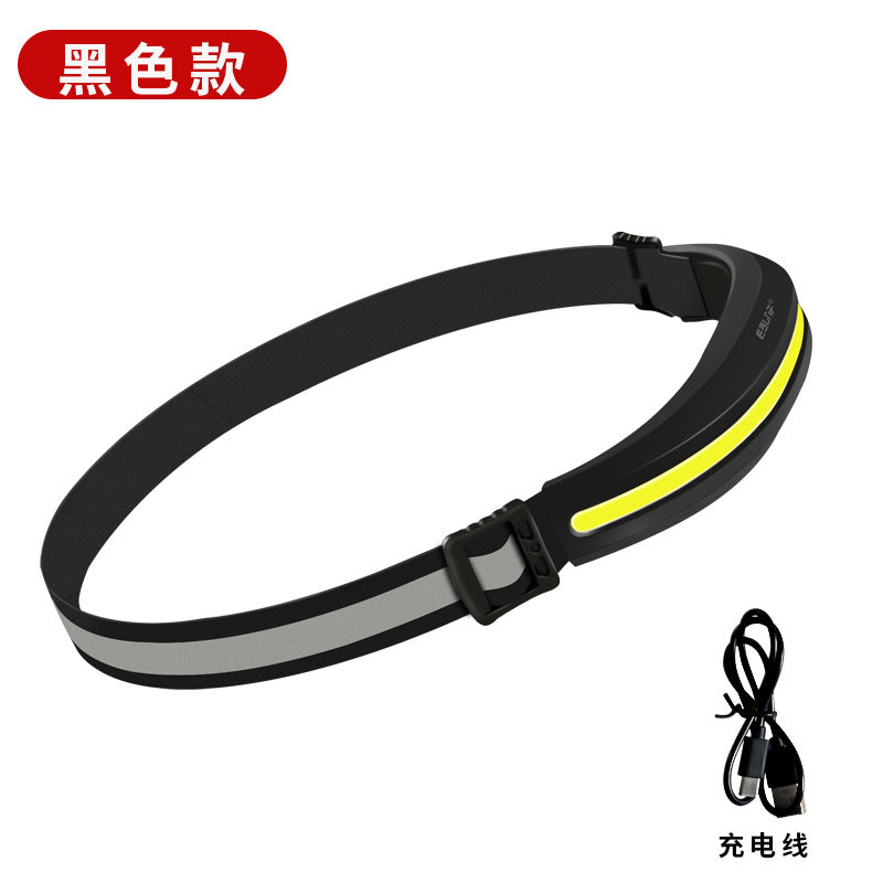 Customized USB Charging Run Light Cob Work Light Outdoor Mountaineering Camping Waterproof Night Running Head-Mounted Floodlight