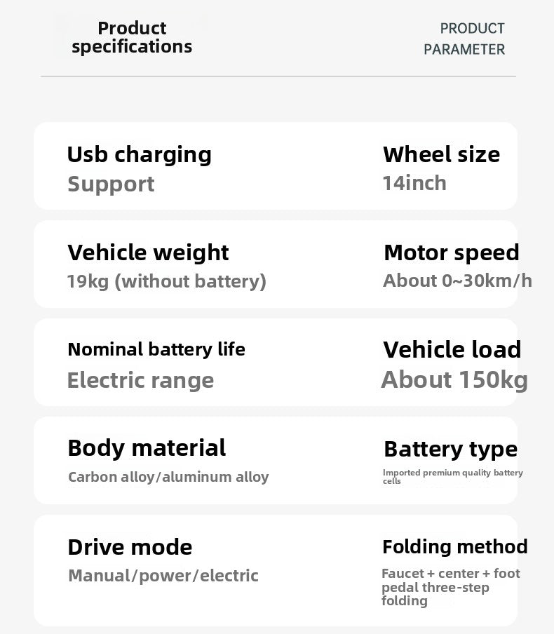 2025 New Model New National Standard Foldable Electric Bicycle Long Battery Life Can Be Placed in Trunk Adult Electric Bike