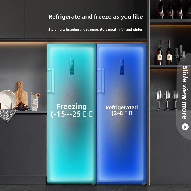 Ronshen 240 L Vertical Cabinet Freezer First-Class Frequency Conversion Frost-Free Sterilization Pure Flavor Breast Milk Drawer BD-240WPRSY