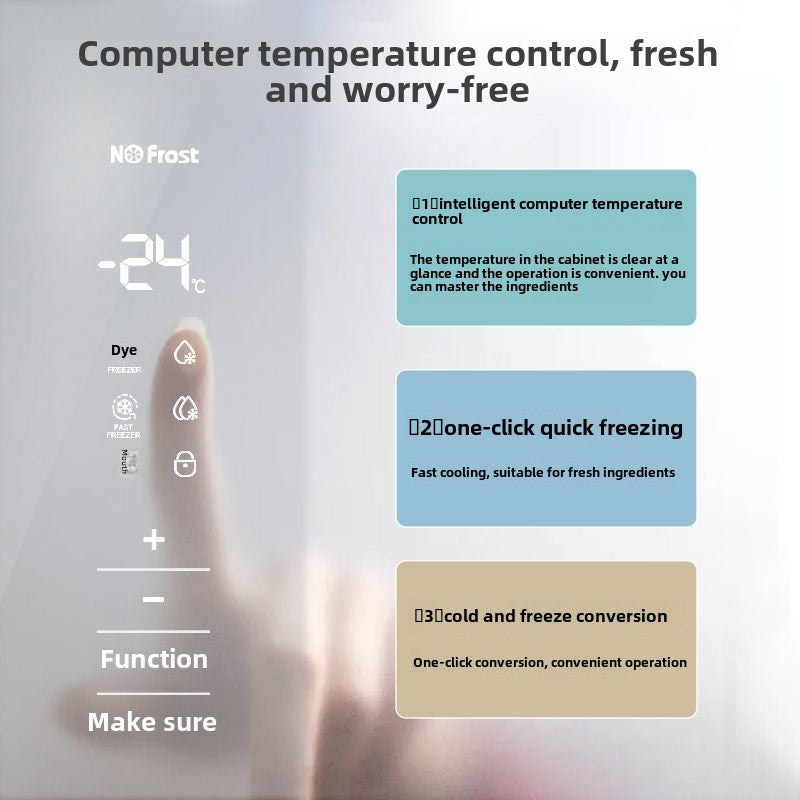 Meiling 381/311 Liter Upright Freezer Frost-Free Chest Freezer Household Drawer Large Capacity Commercial Direct Cooling 118 Liters
