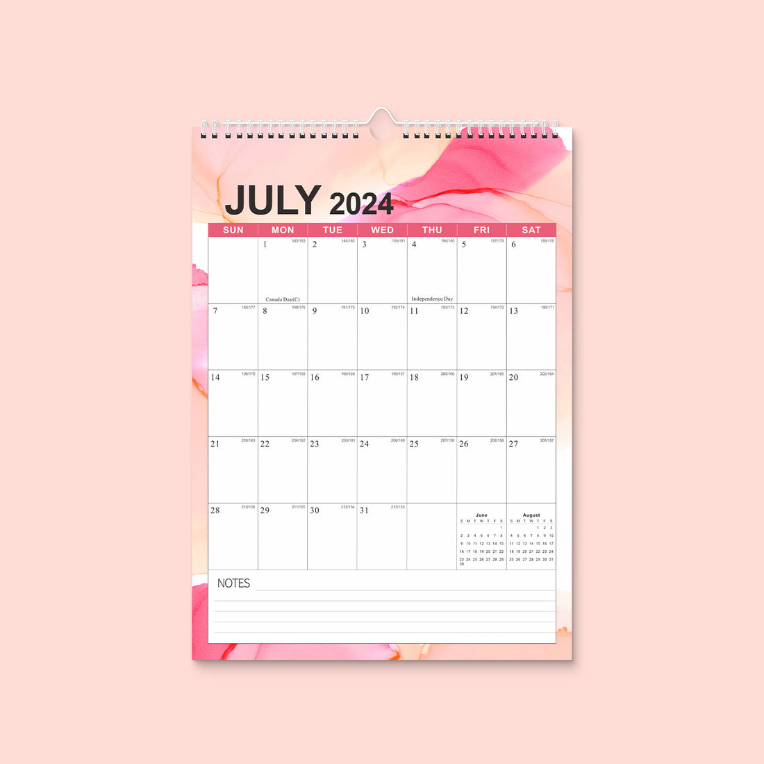 2025 English Wall Calendar in Stock European and American Style Holiday English Version Wall Calendar Desk Calendar Design Printing