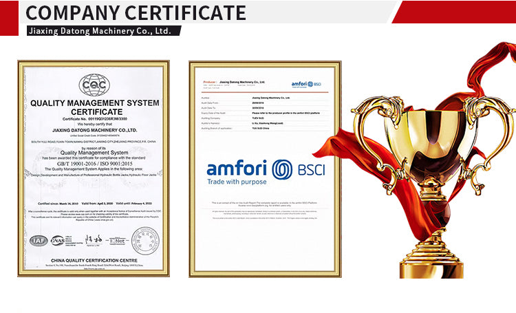 20-Ton Air/Hydraulic Bottle Jack: CE/GS Certified Heavy Duty Truck Lift