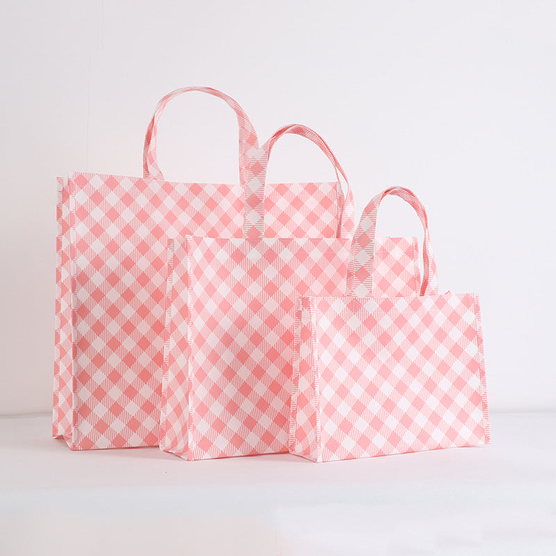 All-Match Film Sewing Non-Woven Handbag Can Be Printed Logo Birthday Party Snacks Classic Gift Bag