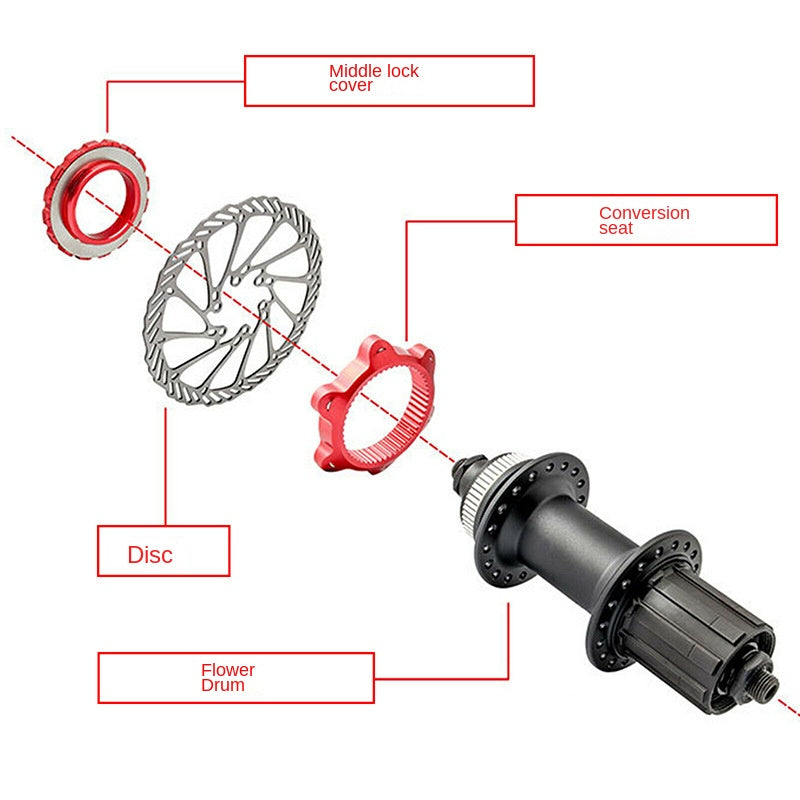 Mountain Bike Center Lock Disc Brake Rotors Six-Bolt Disc Brake Rotors