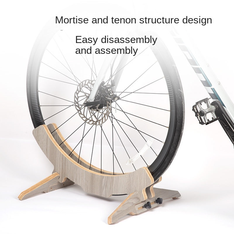 Bicycle Wooden Parking Rack Removable Road Bike Indoor Display Stand Adjustable Mountain Bike Parking Bracket