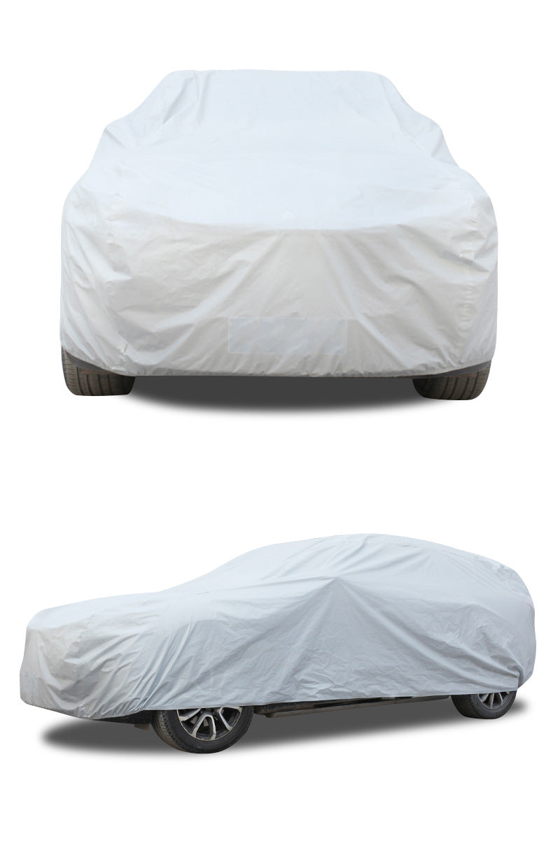 Car cover PEVA Single Layer Car Cover Car Sunshade Rainproof Sunproof Universal Type Printable LOGO Car Cover