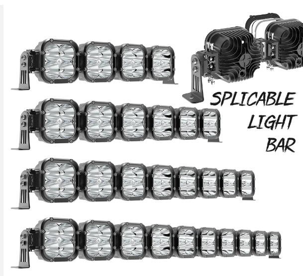 Сверхъяркие светодиодные балки IP69K 1200M для внедорожников 4x4, модульные, соединяемые между собой, для внедорожной езды, Can Am x3 Maverick. 