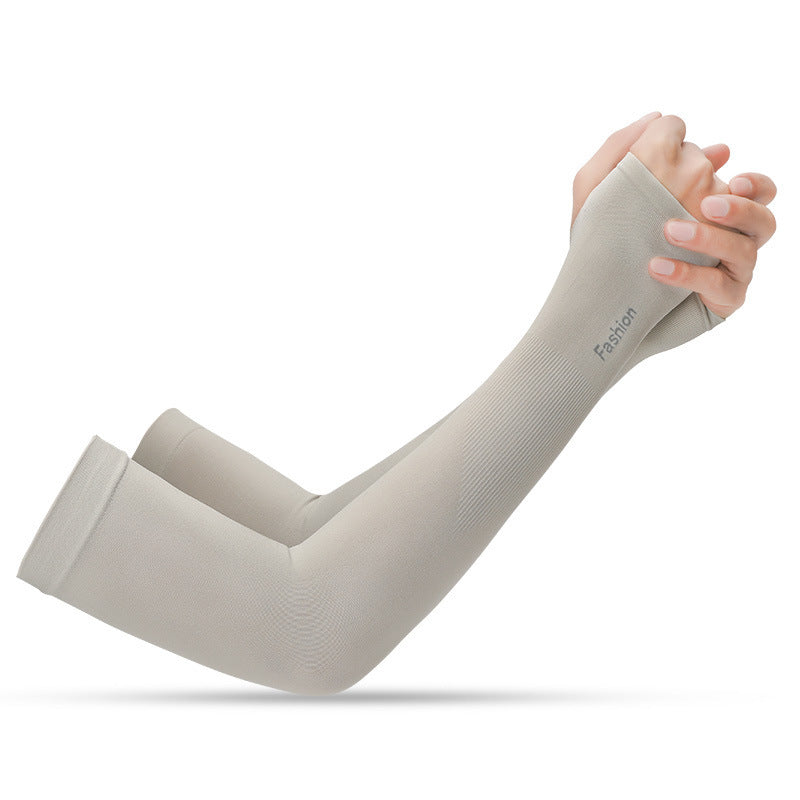 Summer Viscose Fiber Sun-Protection Oversleeves Men's and Women's Outdoor Driving UV-Proof Arm Guard Sun-Proof Thin Breathable Ice Sleeve Wholesale