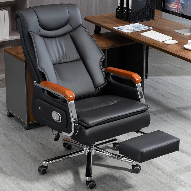 Executive Boss Chair Genuine Leather