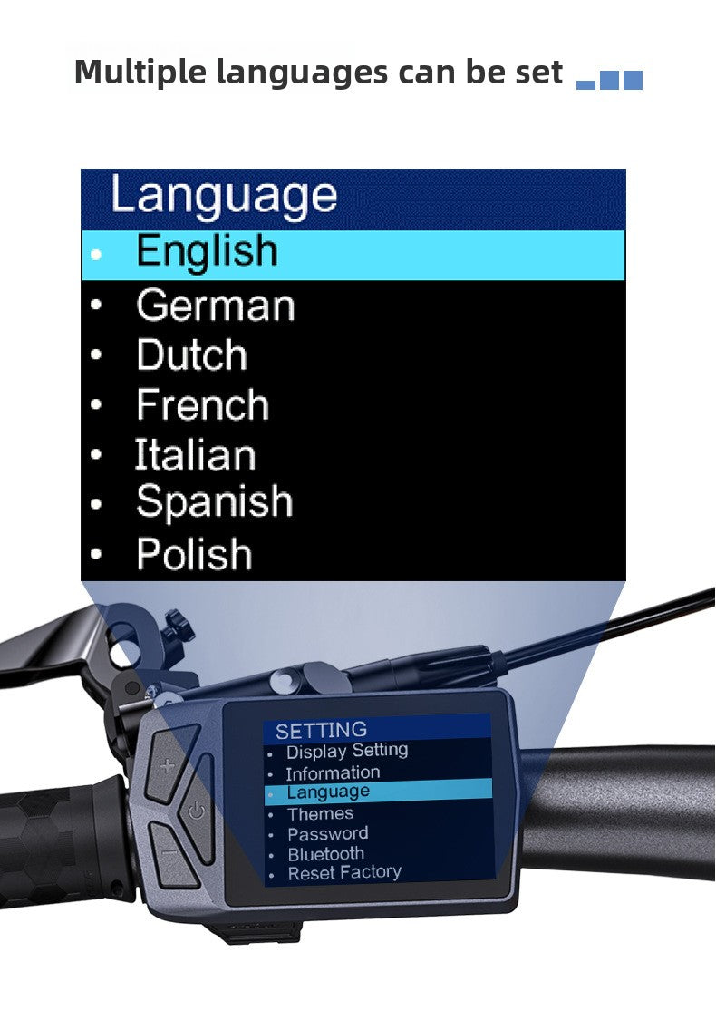 TSDZ2B/Z16 Ebike UART Smart Meter EKD01 Mid-Motor LCD Display