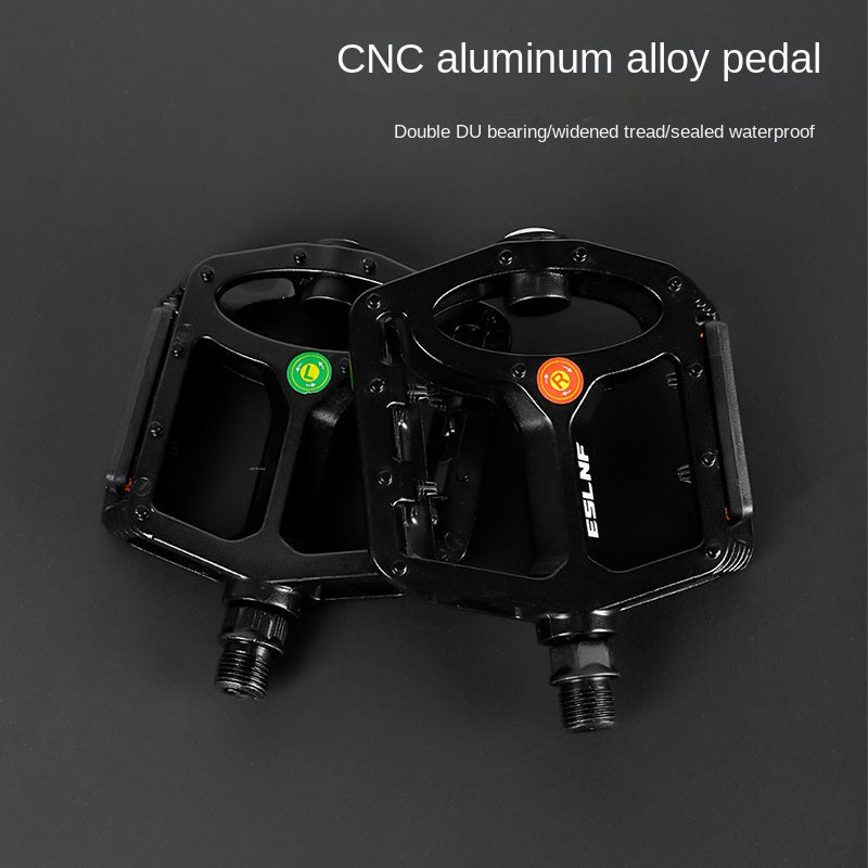 Bicycle Pedal Double Du Aluminum Alloy Waterproof Road Bike Pedal Mountain Bike Non-Slip Riding Pedal