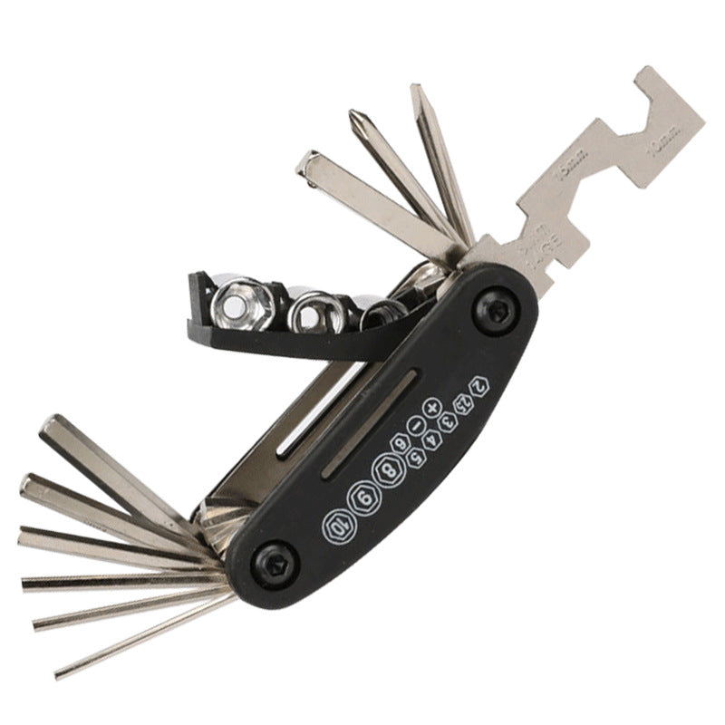 Bicycle Repair Tools Repair Combination Tire Repair Kit Portable and Versatile Folding Car Repair Tools Spanner Set