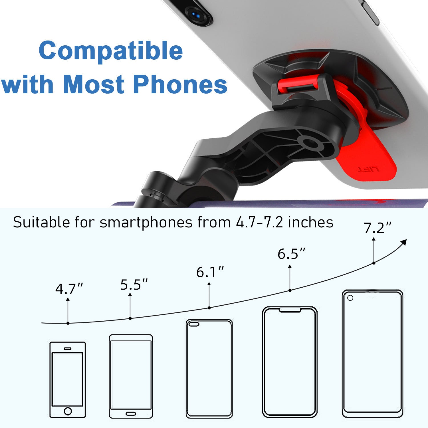 Cross-Border New Arrival Bicycle Kickstand Mountain Motorcycle Navigation Bracket Cycling Fixture and Fitting Mobile Phone Bracket