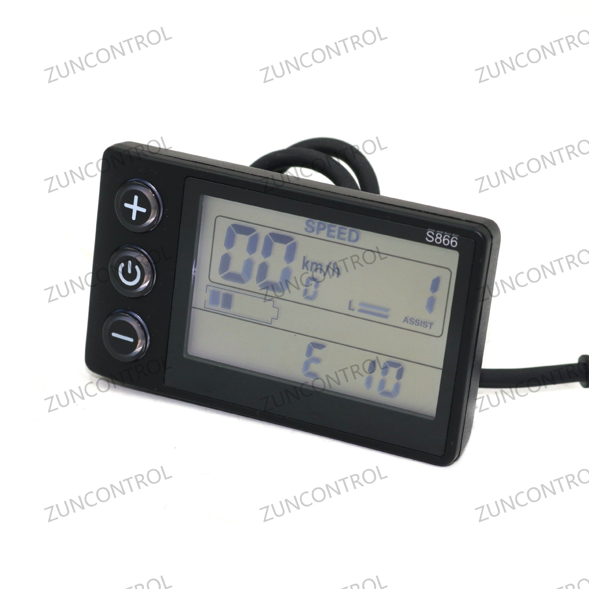 ZUNCONTROL Electric Bicycle Scooter UART Smart Instrument S866-A Model 5-Core Waterproof Head