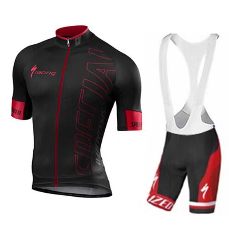 Lightning Cycling Suit Road Bike Bicycle Equipment Cycling Suit Cycling Suspender Pants Close-Fitting Short-Sleeved Top