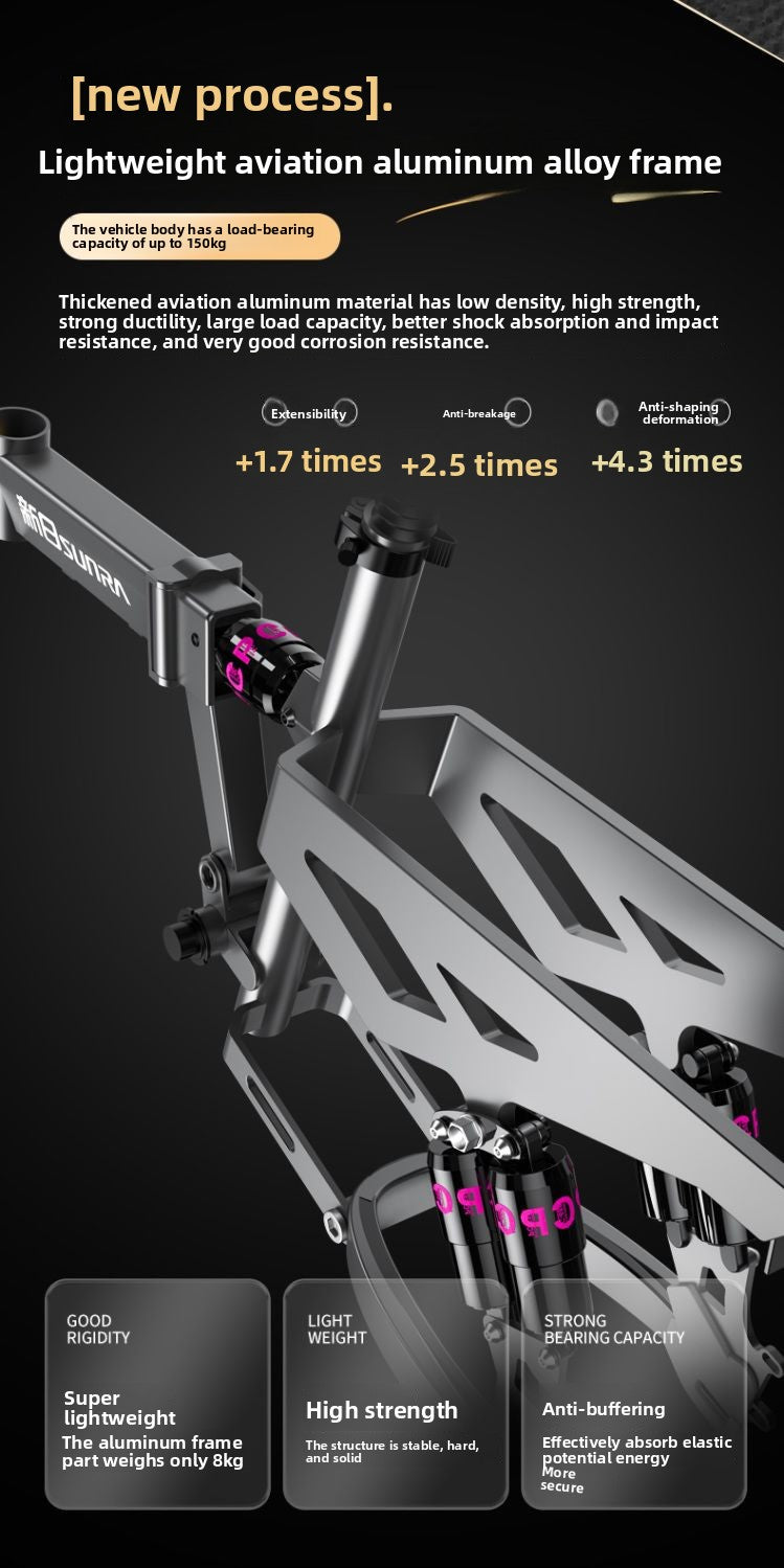 2025 New Model New National Standard Foldable Electric Bicycle Long Battery Life Can Be Placed in Trunk Adult Electric Bike