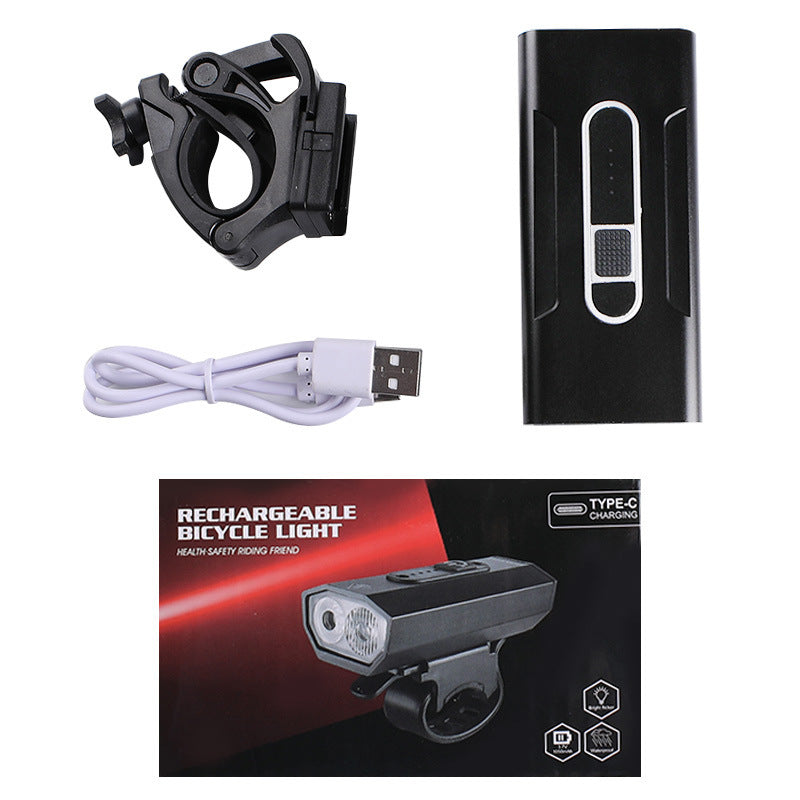 Cross-Border Outdoor Night Cycling Fixture Rechargeable Bicycle Light Aluminum Alloy Mountain Single Light Bicycle Headlight