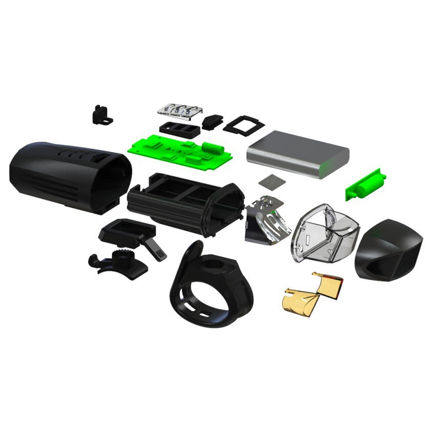 German Wireless Remote Control Bicycle Light Cycling Fixture Headlight Strong Light USB Rechargeable Mountain Bike Horn Light
