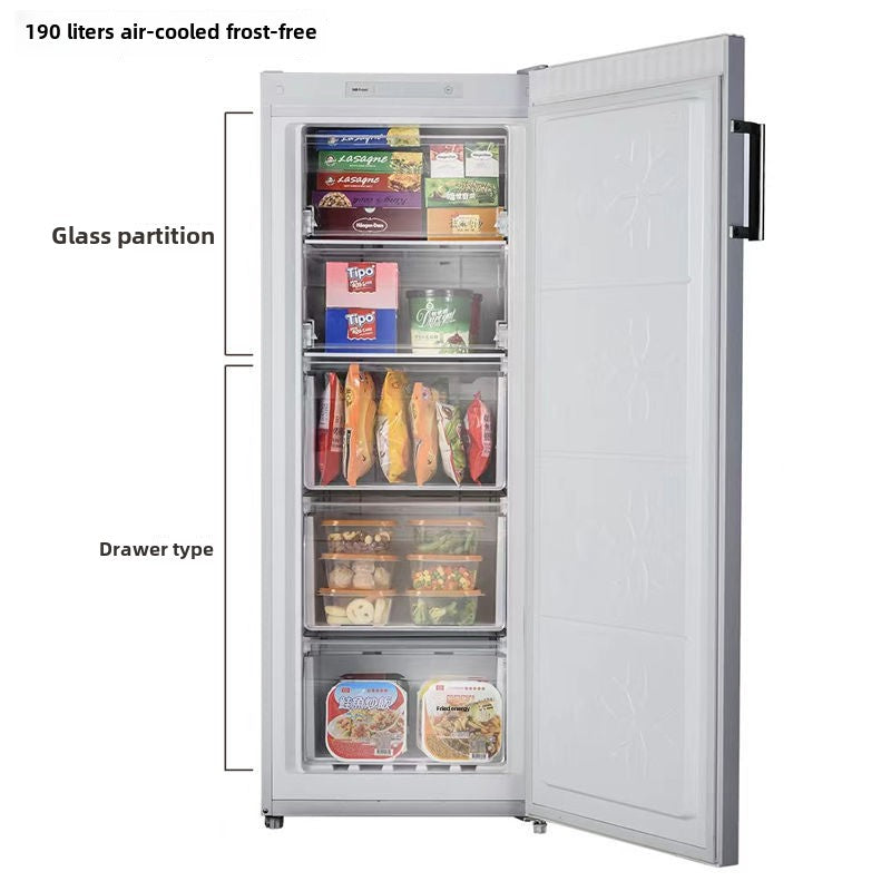 High-Quality Export 260L Frost-Free Chest Freezer for Home Use, Vertical Freezer, Drawer-Freezer, Breast Milk Energy-Saving