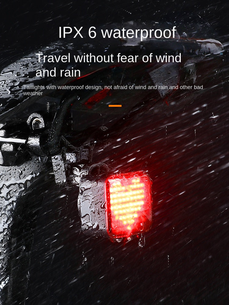 Mountain Bike Taillight Creative Intelligent Induction Auto Switch Waterproof Road Bike Night Riding Warning Light
