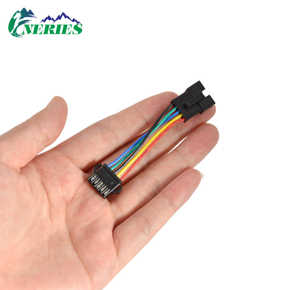 Electric Bike Mountain Bike Display Instrument Adapter Cable Six-Core to Five-Core Cable Position Docking Cable Bicycle Modification Accessories