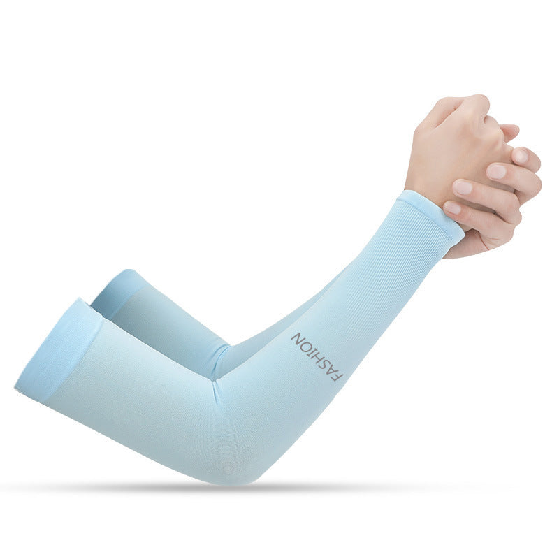 Summer Viscose Fiber Sun-Protection Oversleeves Men's and Women's Outdoor Driving UV-Proof Arm Guard Sun-Proof Thin Breathable Ice Sleeve Wholesale