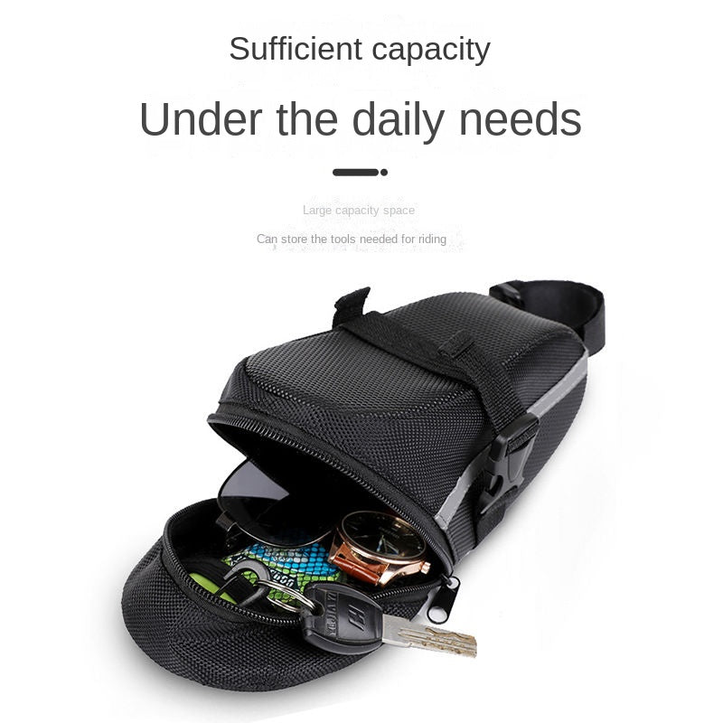 Bicycle Saddle Box Mountain Bike Cushion Waterproof Large Capacity Storage Road Bike Saddle Bag Cycling Fixture Bag