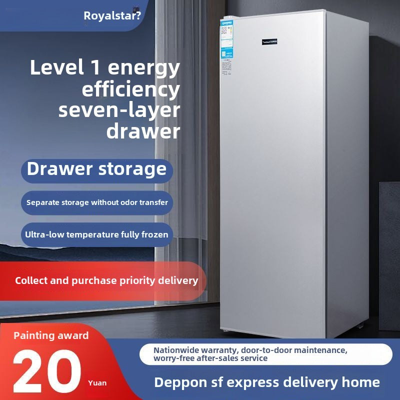 Royalstar Freezer Refrigerated Drawer Type Full Freeze Refrigerator Small Grade I Energy-Saving Breast Milk Breastmilk Storage Freezer