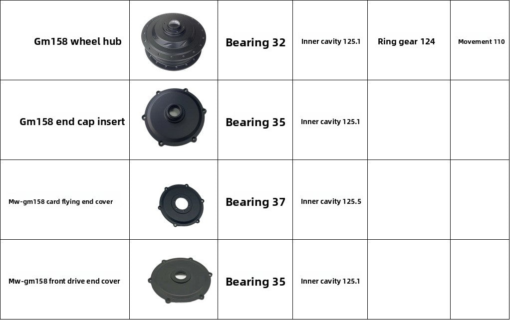 Ремонтный корпус для мотор-колеса MW158, защитный чехол для двигателя электровелосипеда мощностью 500 Вт. 