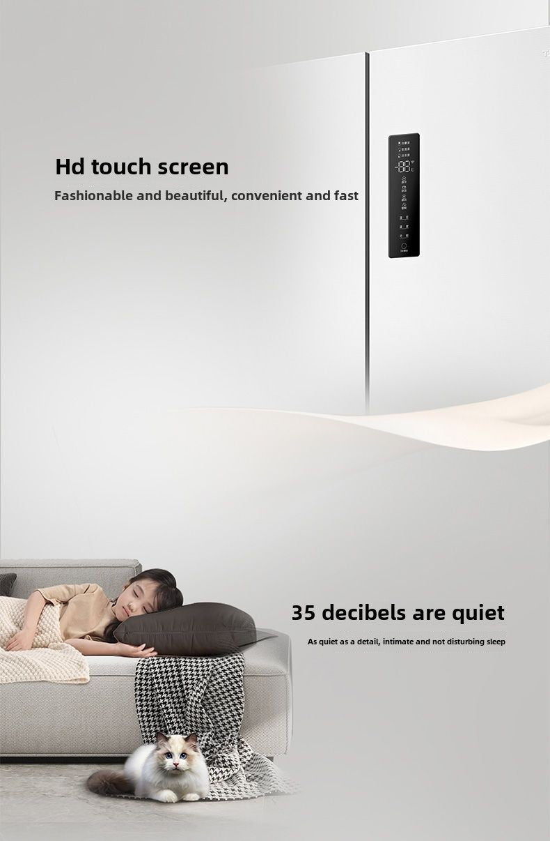 TCL 520L T5 Cross Door Ultra-thin Built-in Inverter Frost-free White Refrigerator R520T5-U