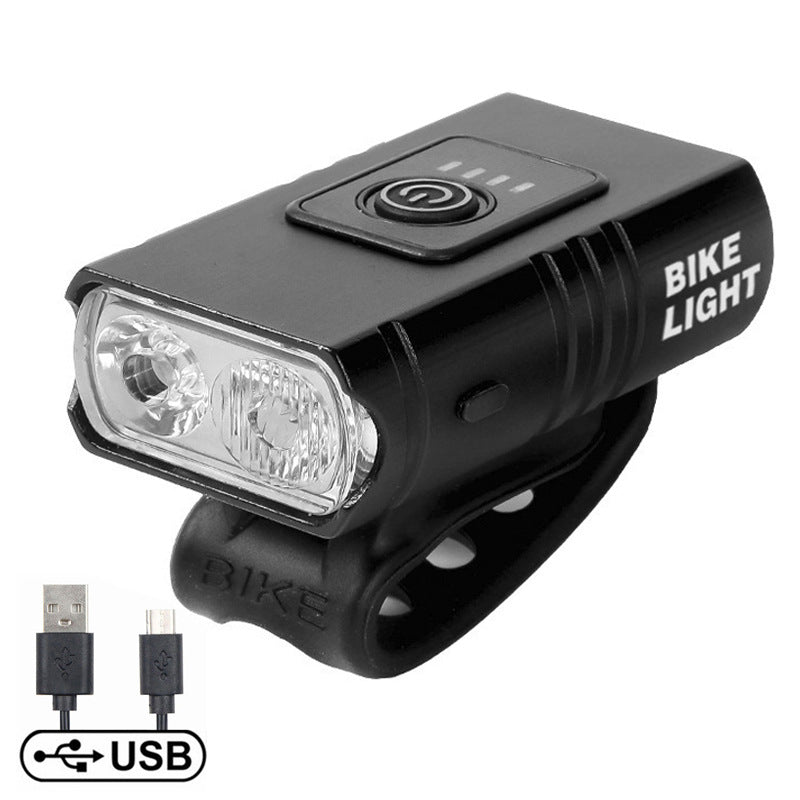 Bicycle Light Headlight Usbt6 Light Power Torch Cycling Fixture Night Riding Highway Mountain Bicycle Accessories Taillight