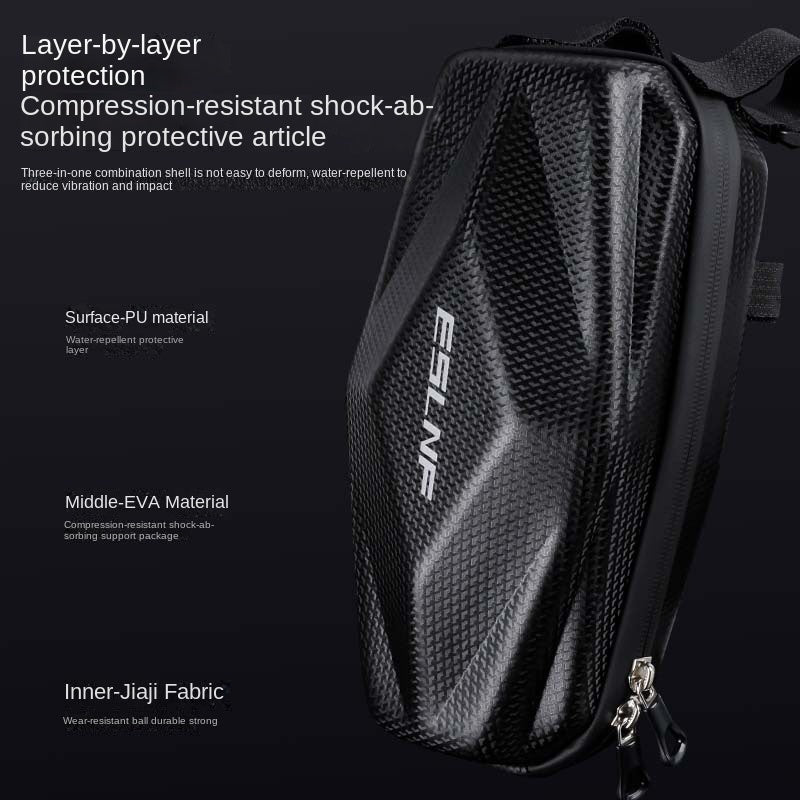 Eslnf Bicycle Front Beam Bag Eva Hard Shell Front Hanging Bag Mountain Highway Vehicle Waterproof Upper Tube Bag Bicycle Hardshell Bag