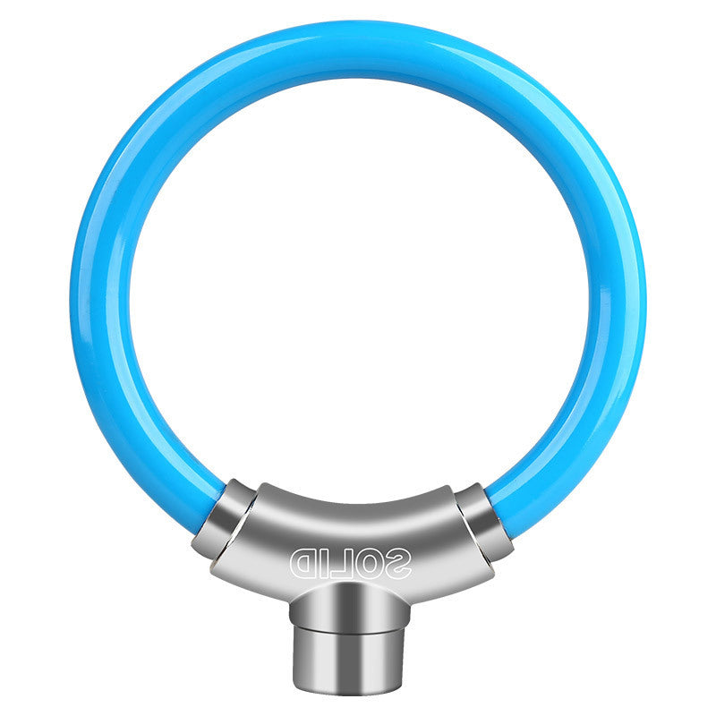 21 Bicycle Lock Cycling Fixture Circular Lock Anti-Theft Cable Lock Mountain Highway Vehicle Portable Bicycle Ring Lock