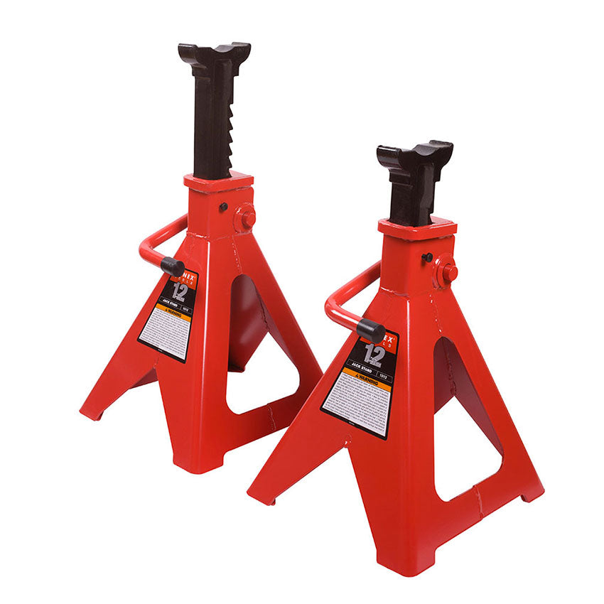 12 Ton Heavy Duty Screw Jack Stands - Industrial Car & Truck Lift