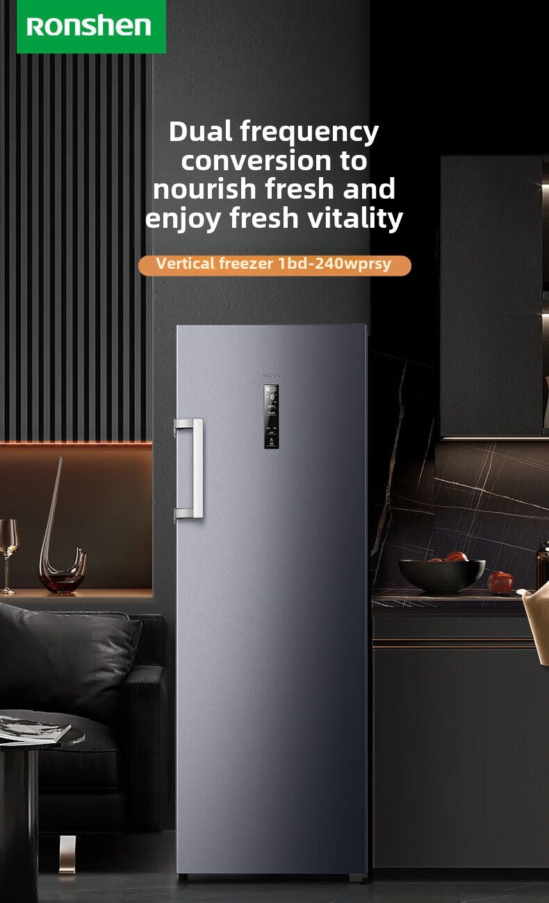 Ronshen 240 L Vertical Cabinet Freezer First-Class Frequency Conversion Frost-Free Sterilization Pure Flavor Breast Milk Drawer BD-240WPRSY