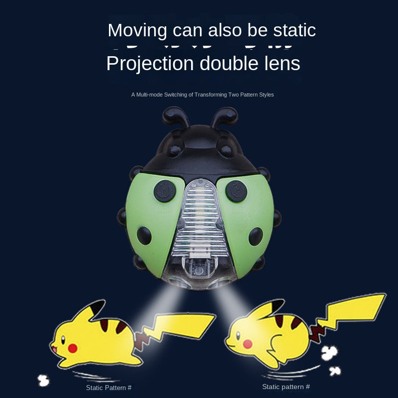 Bicycle Light Balance Bike (for Kids) USB Charging Waterproof Decorative Light Cartoon Projection Lamp Mountain Bike Taillight