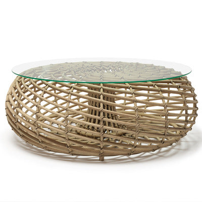 Outdoor Rattan Sofa Courtyard Leisure Outdoor Balcony Rattan Chair Sunproof Waterproof Homestay Sunroom Combination Furniture