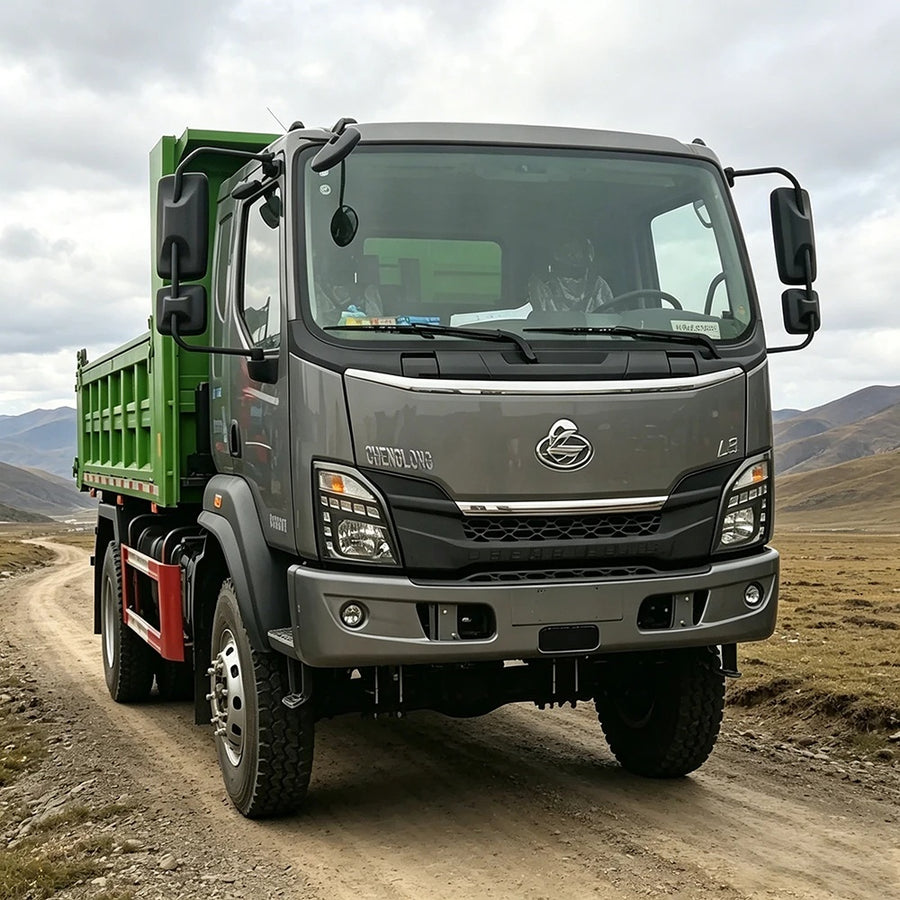 2026 New Off-road 4WD Dongfeng Chenglong Dump Truck L3 Single Half Cabin Heavy Load Construction Tipper Vehicle