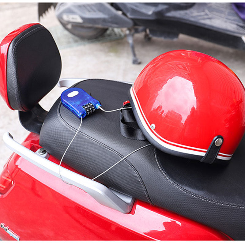 Changhao Luggage Lock Accessories Riding Steel Wire Password Lock Three-Digit Password Helmet Lock Luggage Lock