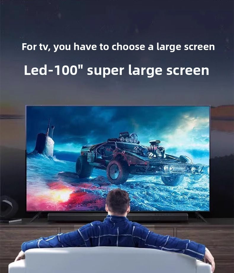 2025 New Model Ace 100inch Frameless 8K HD 75-inch TV 55inch Full Screen 85-inch Living Room Home Use 65-inch