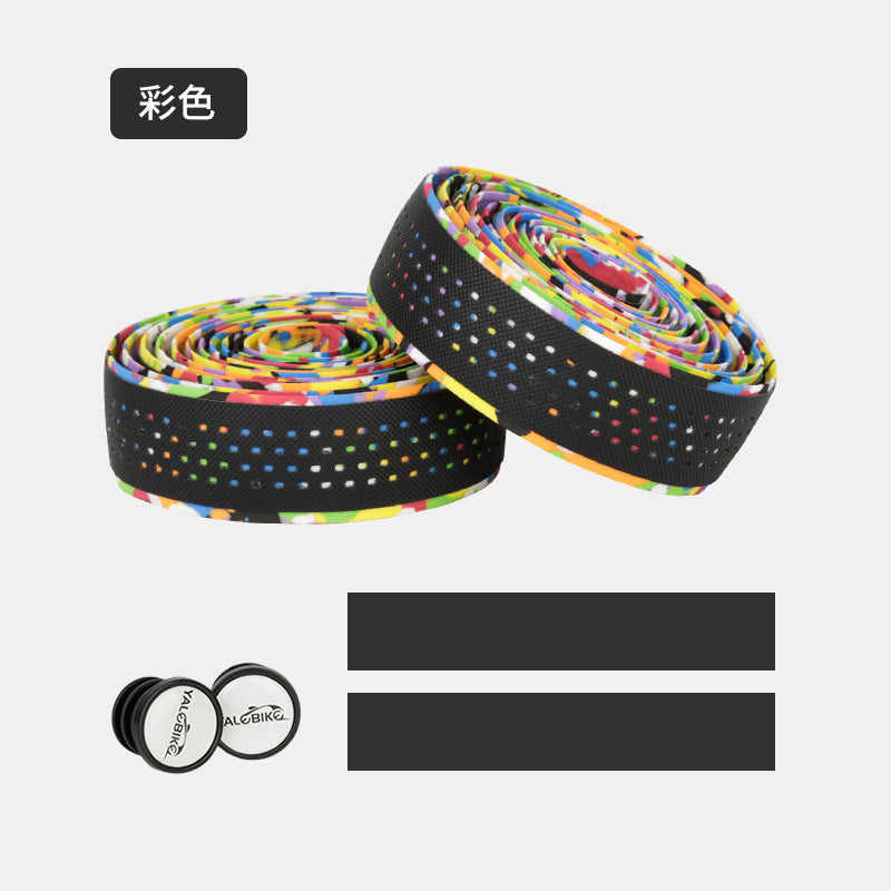 Fixed Gear Bike Straps Breathable Sweat Absorbing Silicone Strapping Pu Eva Leather Bar Tape Road Bike Bar Tape