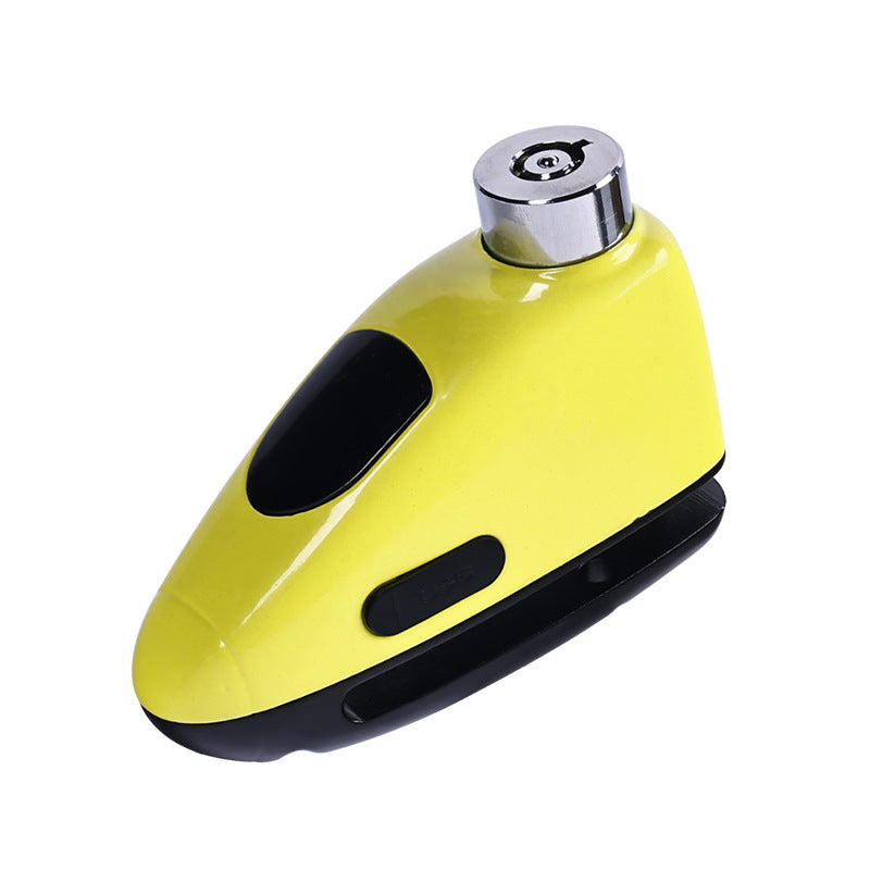 Bicycle Lock Mountain Bike Waterproof USB Charging Alarm Lock Motorcycle Convenient Security Lock Electric Car Disc Brake Lock
