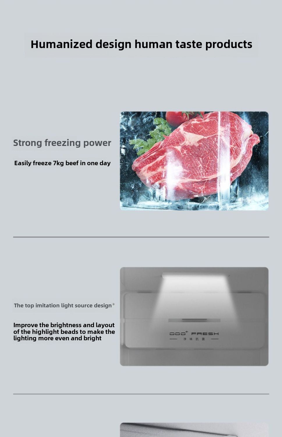 Konka 500L L Double-Door Household Electric Refrigerator Embedded Large Capacity Intelligent Freeze Storage 400 L
