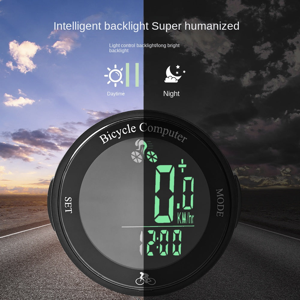 Bicycle Code Meter Road Bike Waterproof Smart Speedometer Outdoor Cycling Backlight Code Meter Mountain Bike Odometer