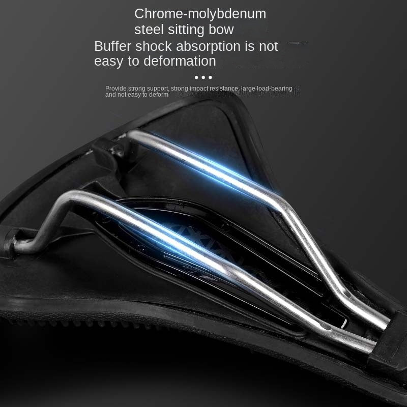 Bike Saddle Road Bike Breathable Shock Absorption Silicone Seat Cushion Outdoor Mountain Bike Riding Saddle Accessories
