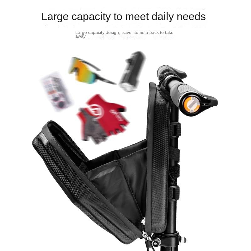 Eslnf Bicycle Front Beam Bag Eva Hard Shell Front Hanging Bag Mountain Highway Vehicle Waterproof Upper Tube Bag Bicycle Hardshell Bag